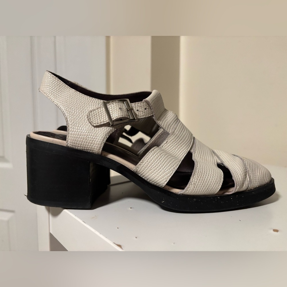 Jeffrey Campbell Heeled Leather Fisherman Sandals, Size 7.5